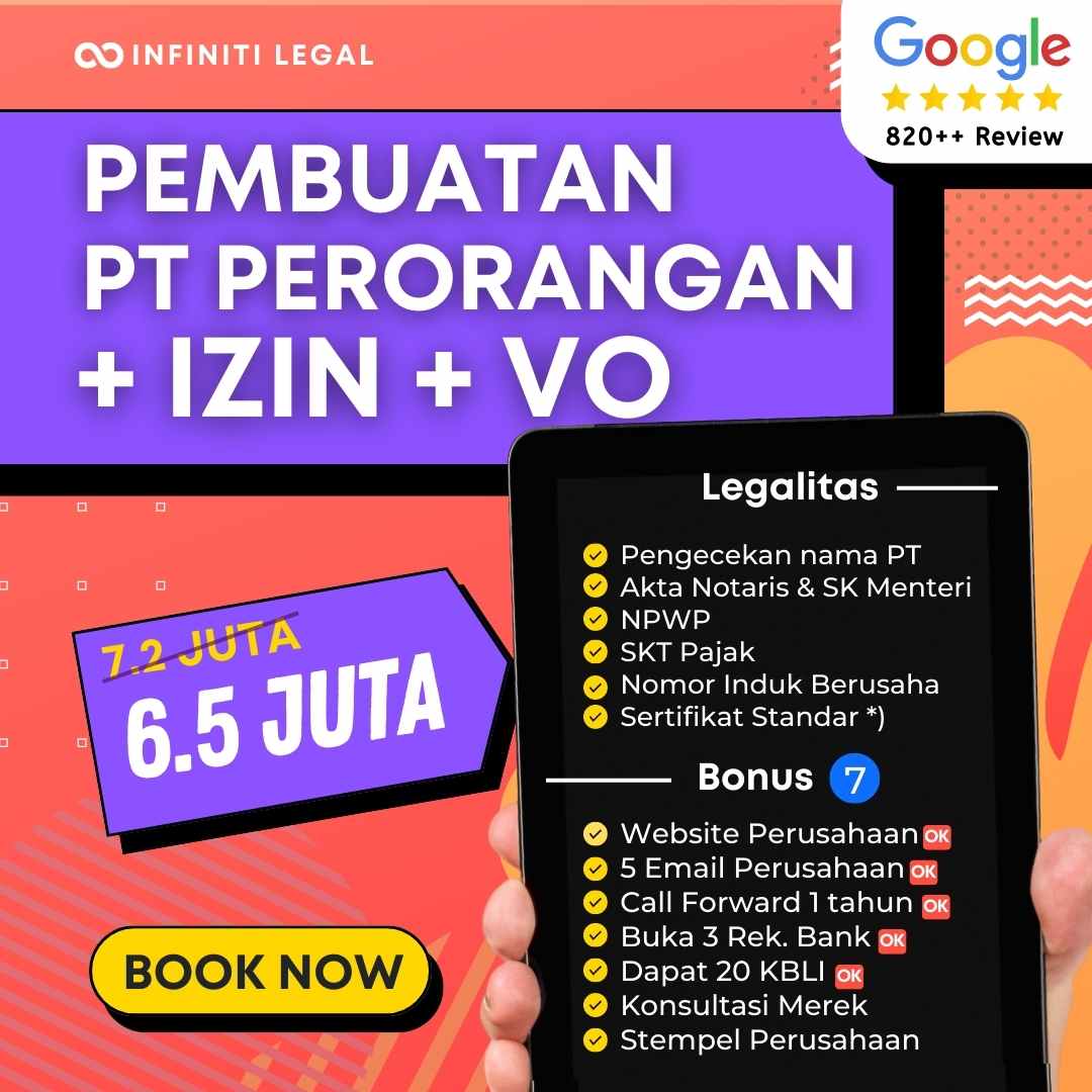 jasa pembuatan pt perorangan virtual office