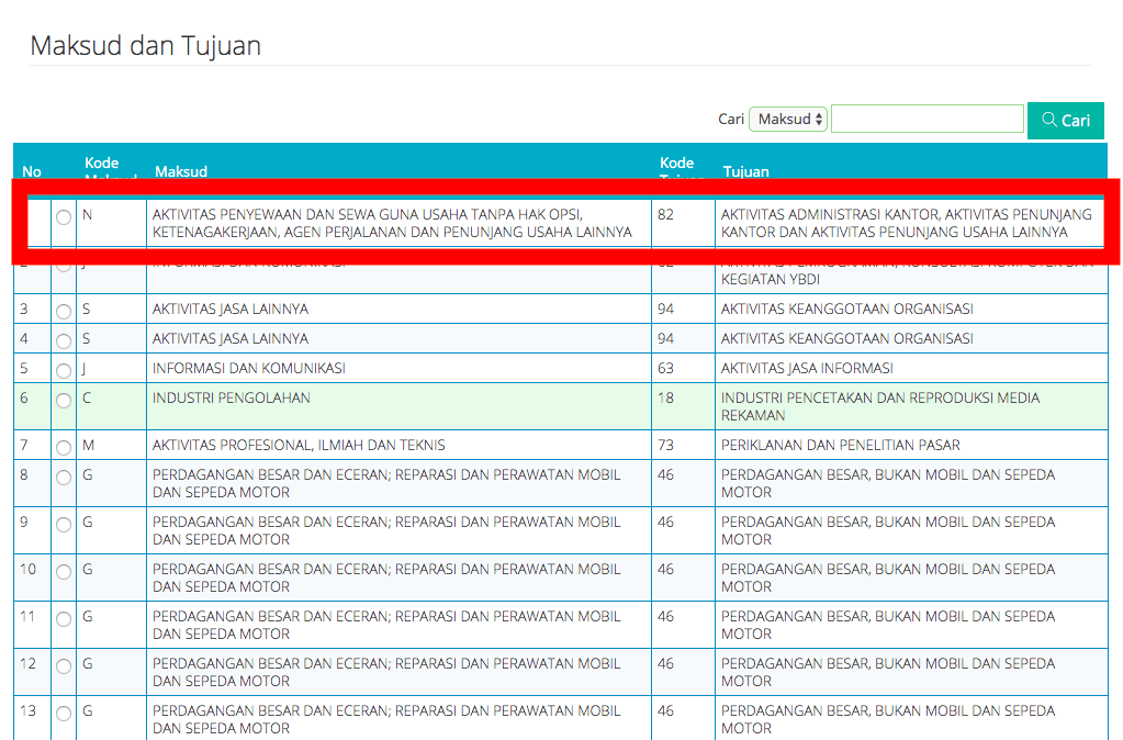 perekaman data oss